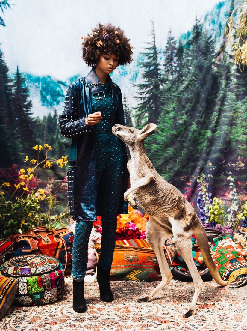 Amazingly beautiful photo shoot with animals rescued on the black market