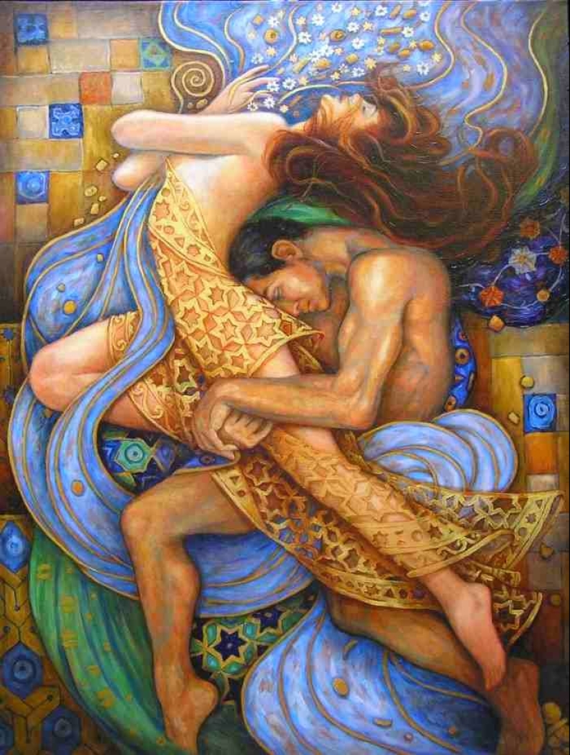 Amor, belleza y felicidad en las pinturas de Irina Karkabi