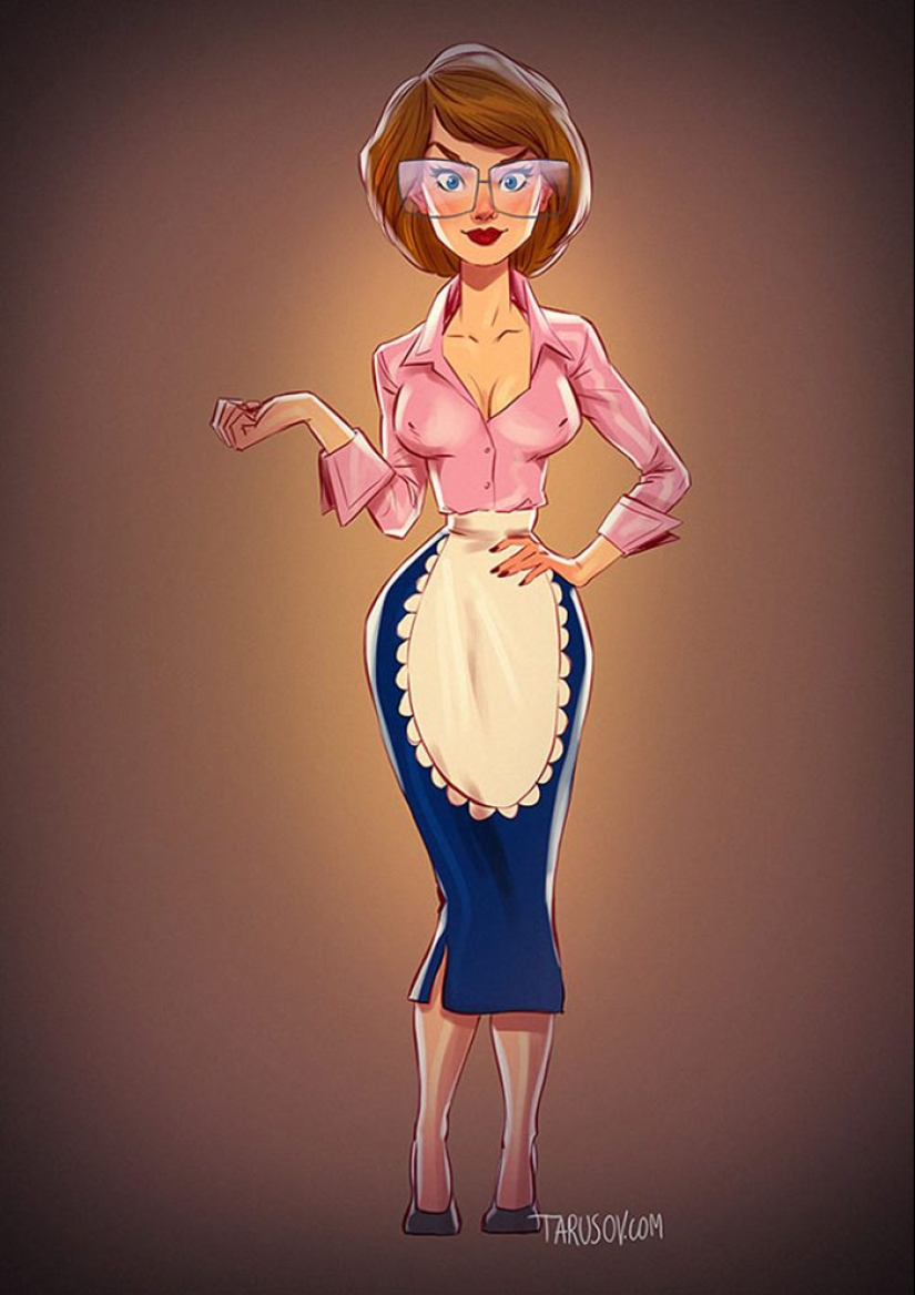 And Shapoklyak is sexy! 6 heroines of Soviet cartoons in pin-up style