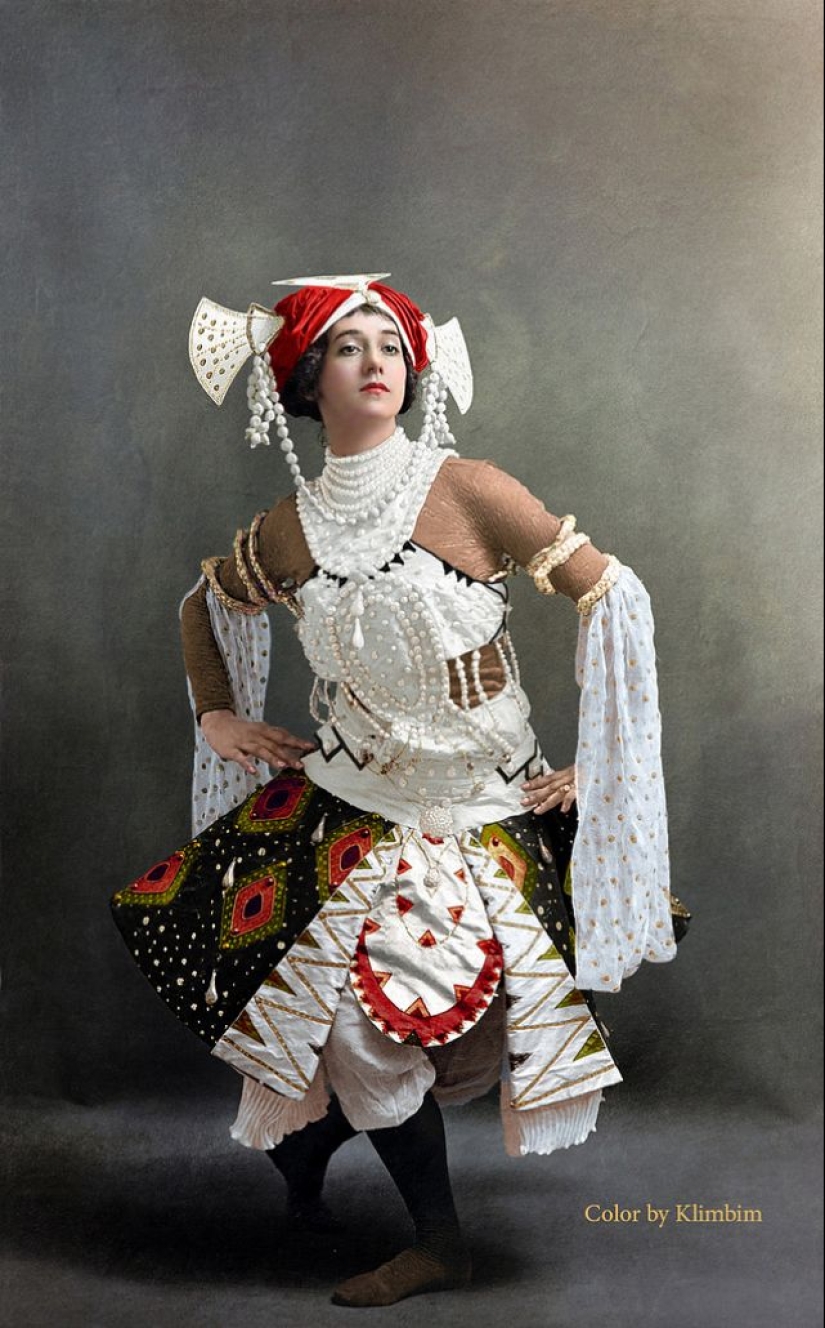 Anna Pavlova and other beauties of Tsarist Russia in colorized archival photos