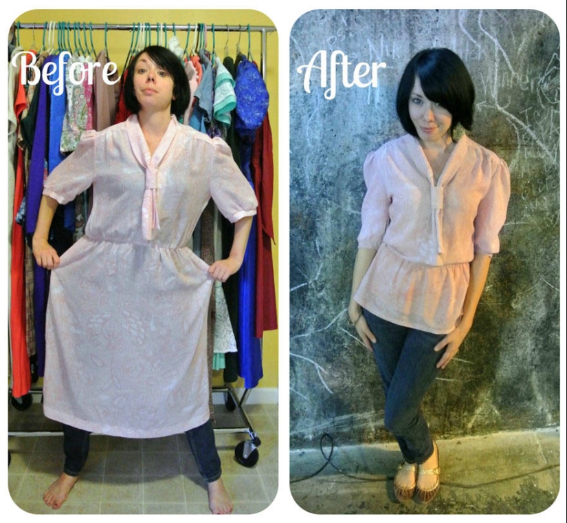 Antes y después: sorprendentes transformaciones de la ropa de segunda mano