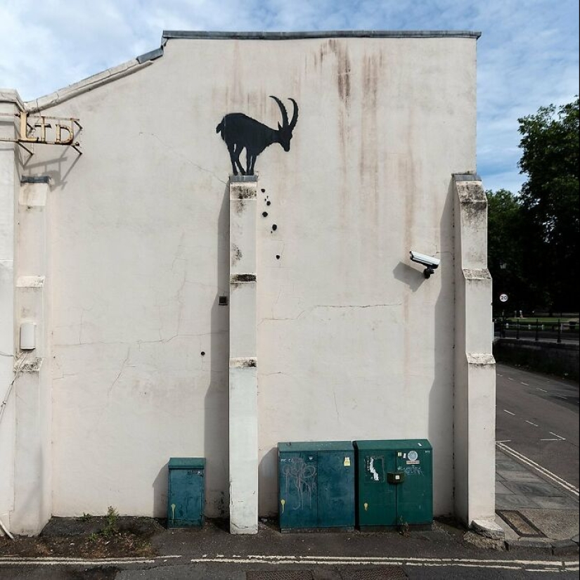 Aquí hay 9 animales salvajes que vagaban por las calles de Londres, cortesía del famoso Banksy