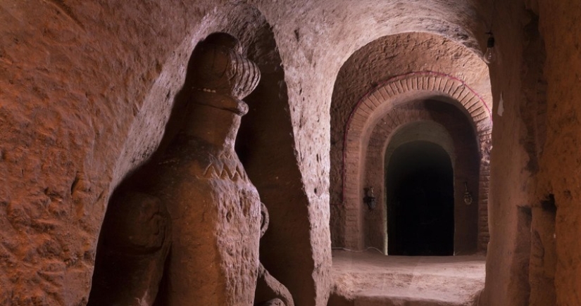 Armenian dug store for vegetables, but got carried away and built an underground temple