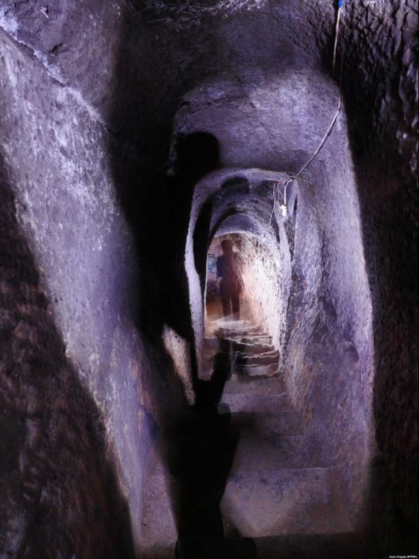 Armenian dug store for vegetables, but got carried away and built an underground temple