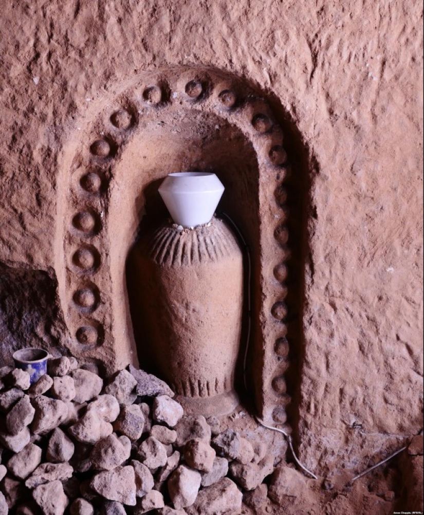 Armenian dug store for vegetables, but got carried away and built an underground temple