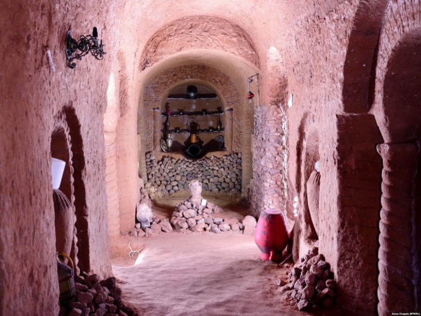 Armenian dug store for vegetables, but got carried away and built an underground temple