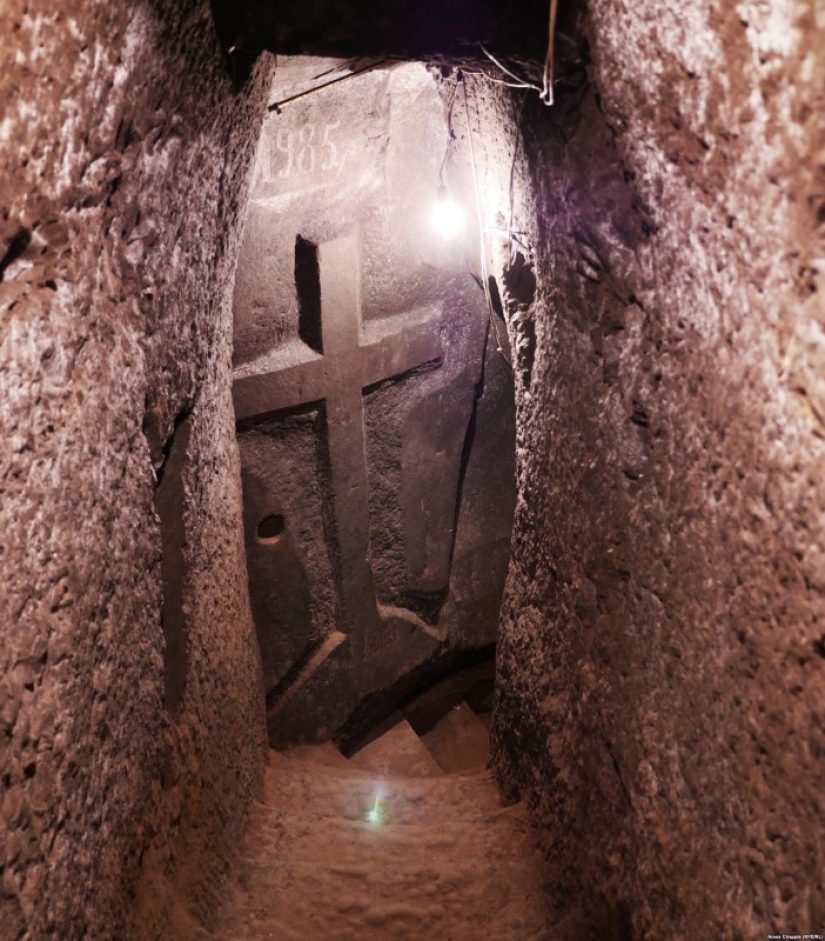 Armenian dug store for vegetables, but got carried away and built an underground temple