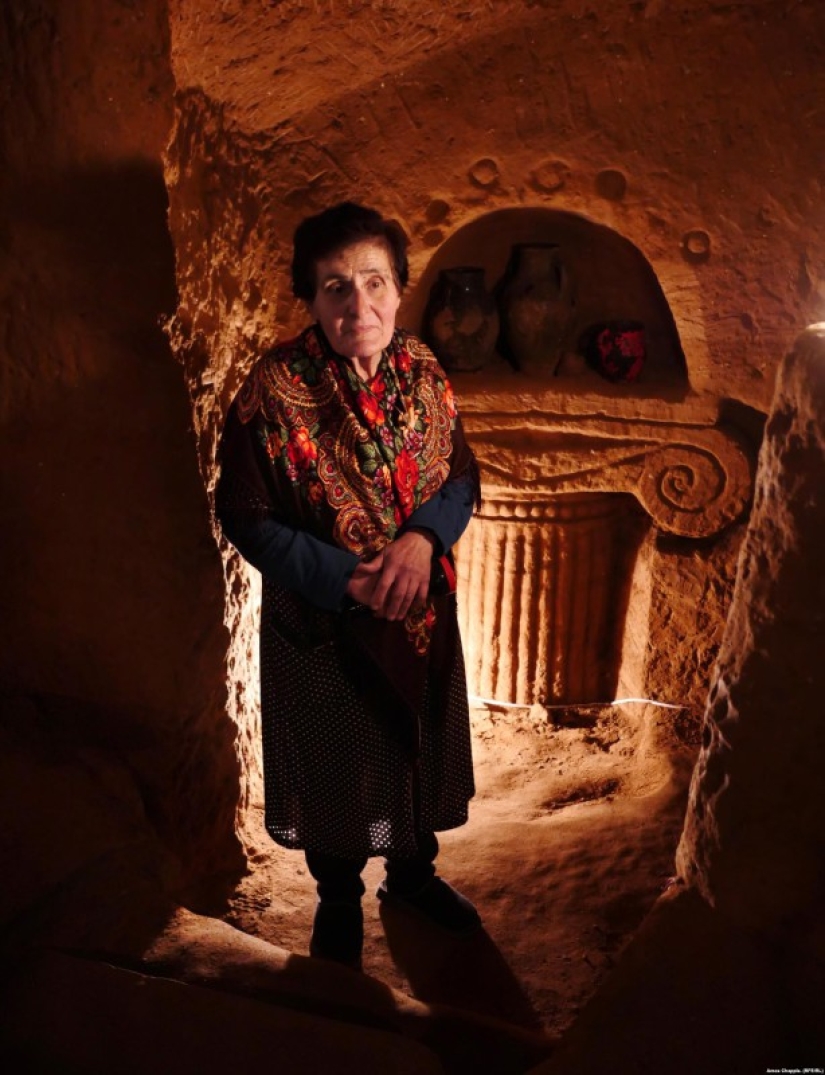 Armenian dug store for vegetables, but got carried away and built an underground temple