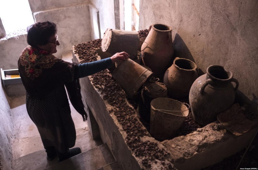 Armenian dug store for vegetables, but got carried away and built an underground temple