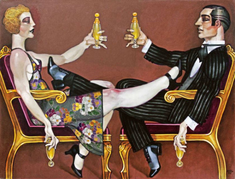 Art Deco passion in the paintings of Juarez Machado - Pictolic