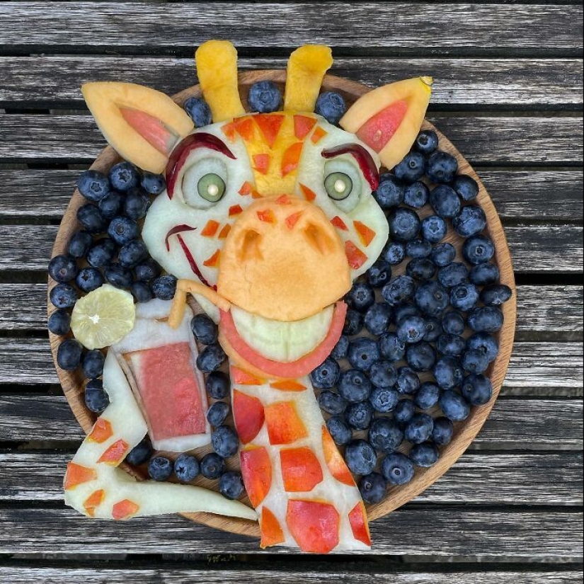 Arte culinario que entusiasma a los niños con las frutas y verduras, por Sarah Lescrauwaet-Beach Arte culinario que entusiasma a los niños con las frutas y verduras, por Sarah Lescrauwaet-Beach