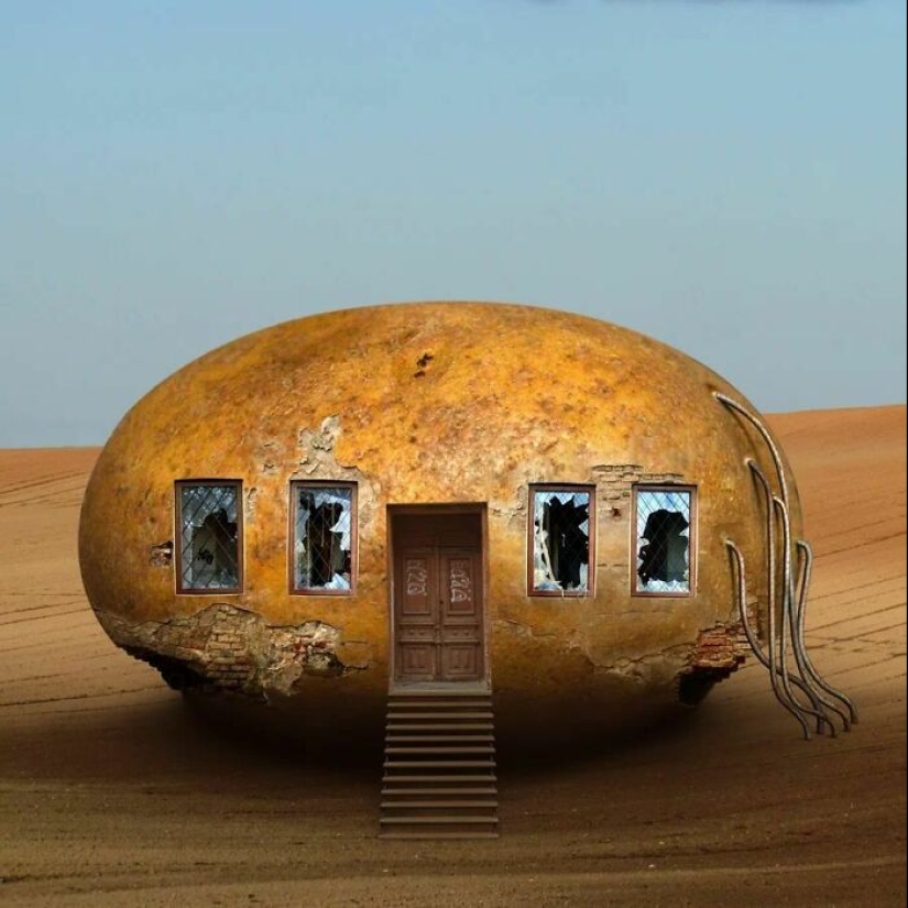 Artist Combines Genetically Modified Produce With Architecture To Create Surreal Structures