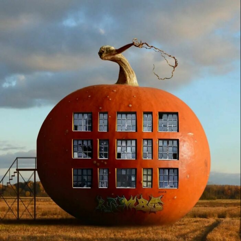 Artist Combines Genetically Modified Produce With Architecture To Create Surreal Structures