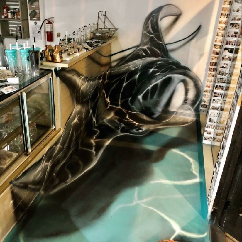 Artist Creates 3D Murals That Practically Jump Off The Wall