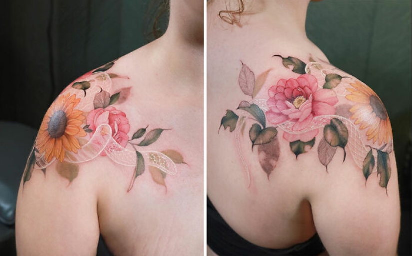 Artist Creates Floral Tattoos That Radiate Elegance And Beauty