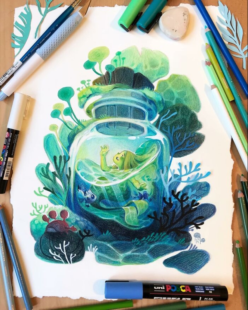 Artist Explores Identity And Nature In Her 17 Stunning Illustrations