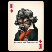 Artista ilustra barajas de cartas inspiradas en personajes famosos o que se hacen pasar por perros o gatos