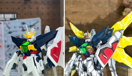 Artista pinta sobre figuras de acción de Gundam para que parezcan sacadas de un anime