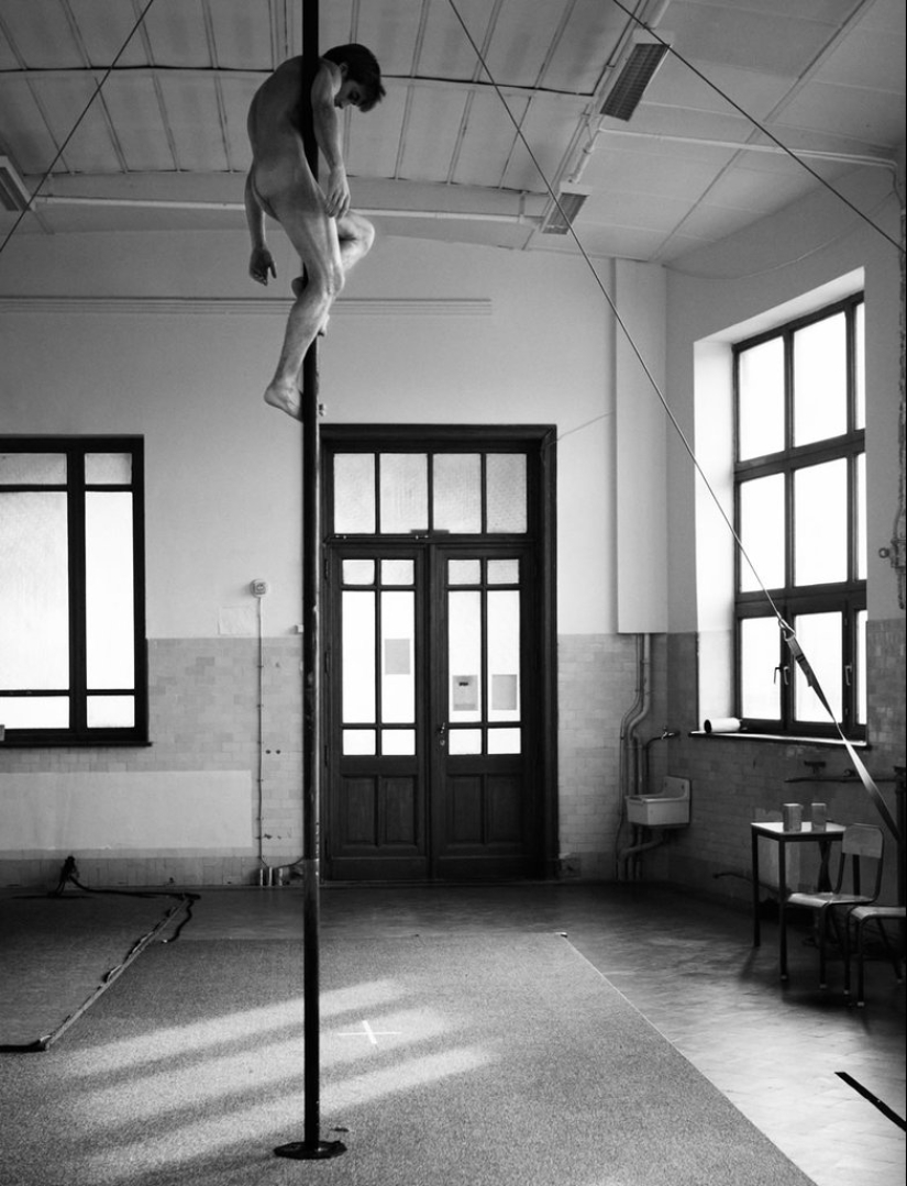 Artistas de circo fotografiados por Bertil Nilsson