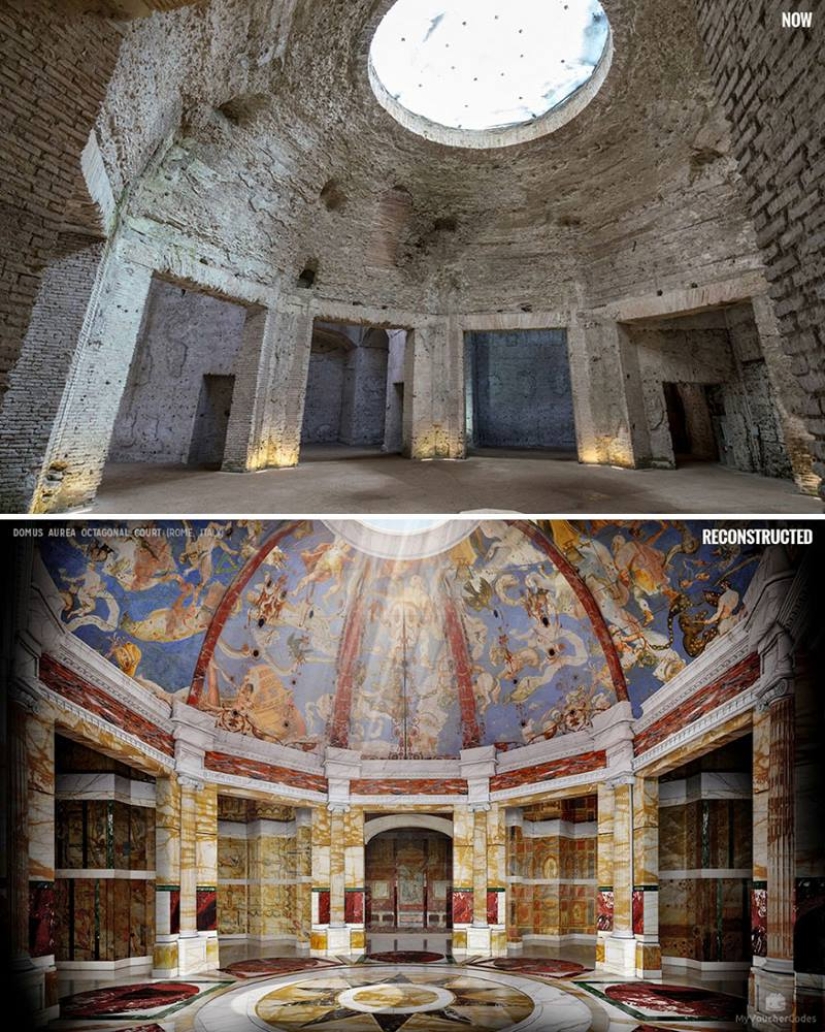 Artists have recreated the pristine splendor of 7 famous historical ruins