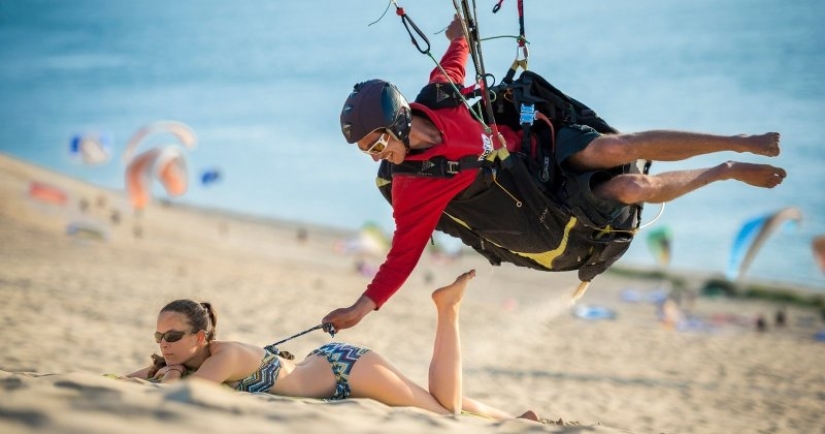 As not to frighten the men on the beach with their outfit and not become the object of ridicule