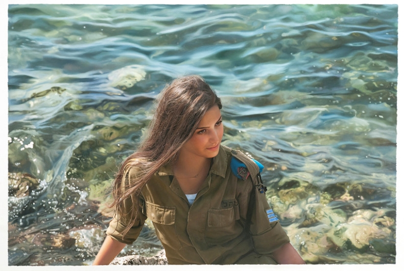 As they're real: sensual female portraits Yigal Ozeri, which are indistinguishable from photos