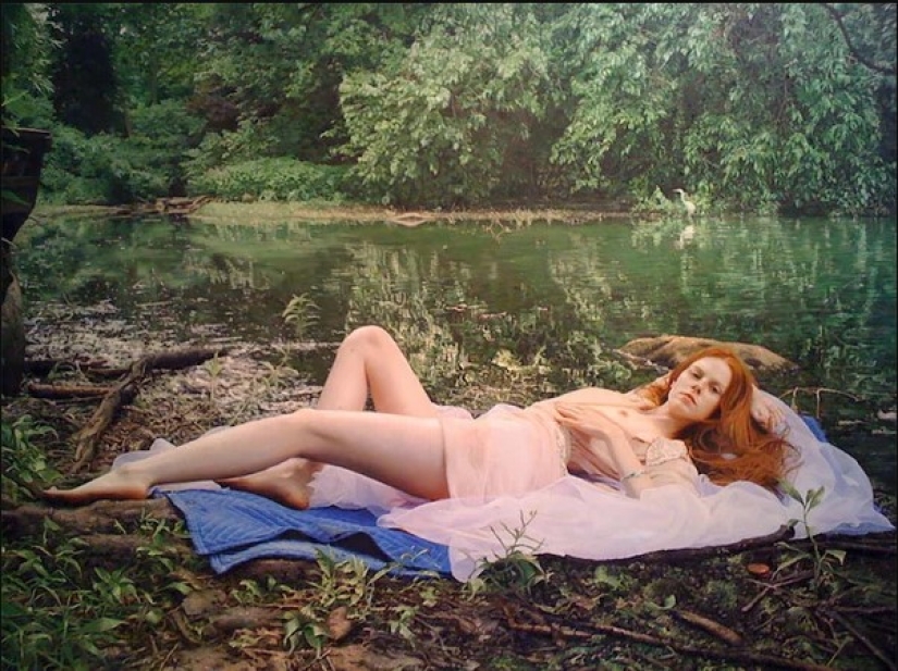 As they're real: sensual female portraits Yigal Ozeri, which are indistinguishable from photos