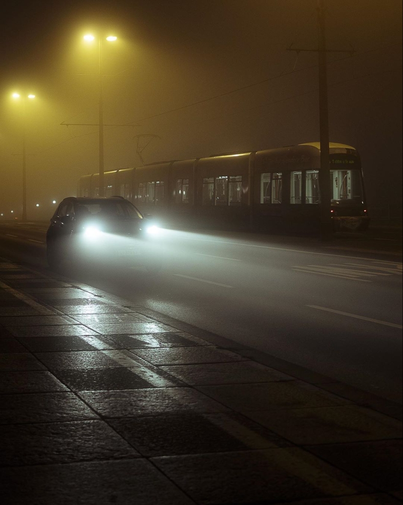 Atmosférica y sombrío paisajes urbanos Kevin Hufnagl