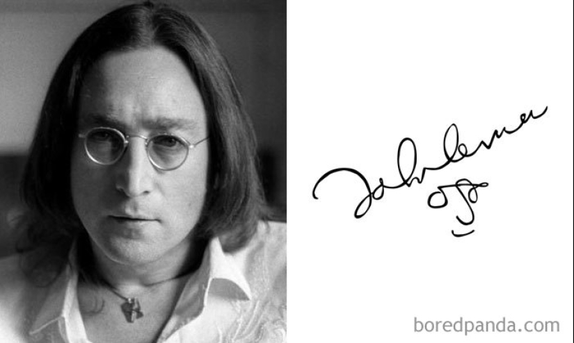 Autograph as art: unusual signatures of celebrities