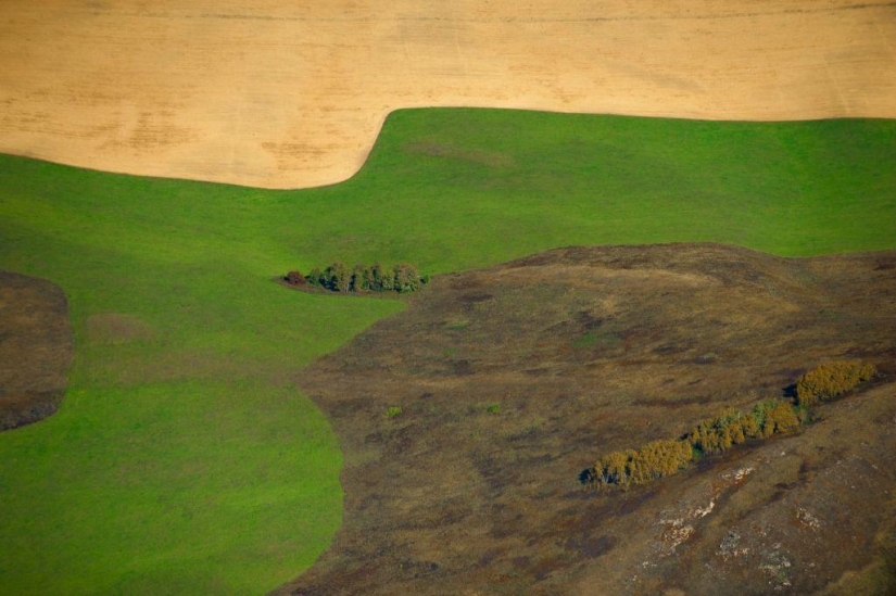 Autumn in the mountains of Kazakhstan from a bird's-eye view