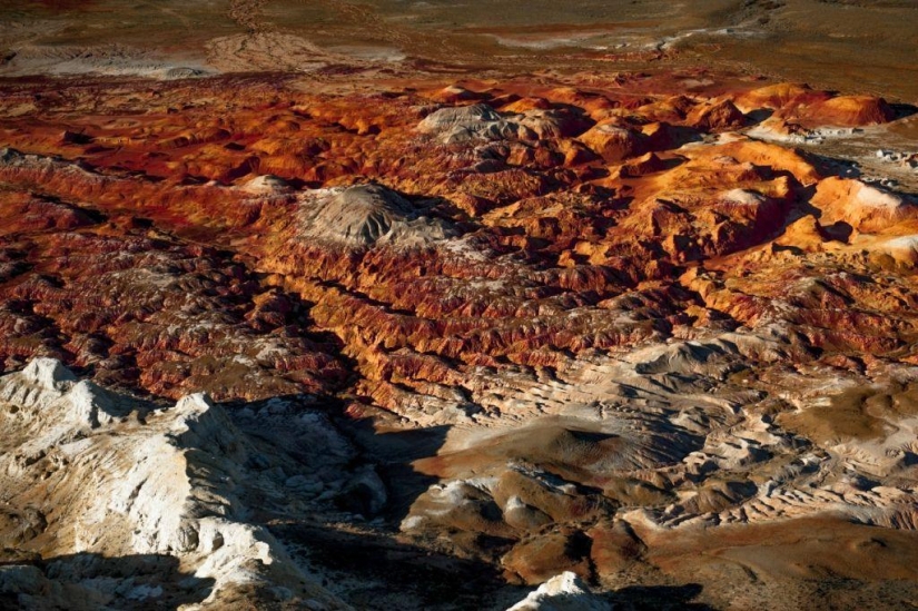 Autumn in the mountains of Kazakhstan from a bird's-eye view