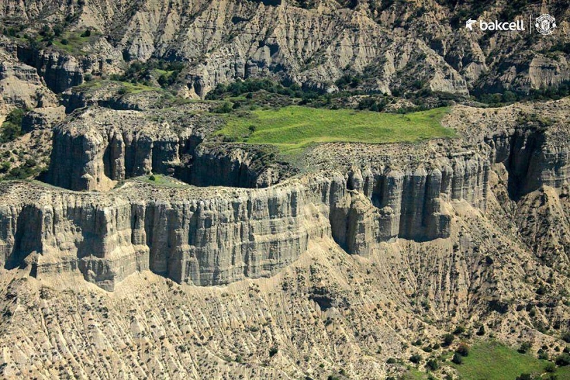 Azerbaiyán a vista de pájaro