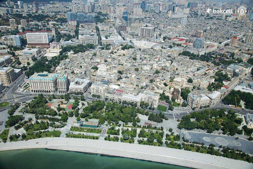 Azerbaiyán a vista de pájaro