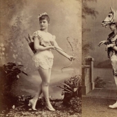 Bailarines burlescos de la época victoriana