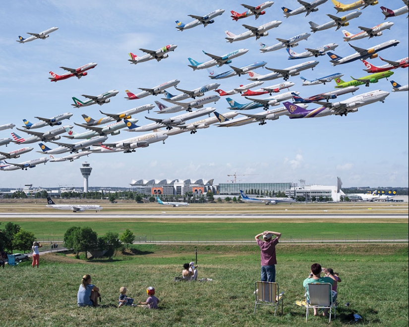 Bandadas de pájaros de hierro: cómo se ven los flujos de tráfico en los aeropuertos de todo el mundo