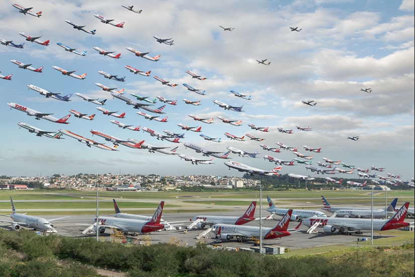 Bandadas de pájaros de hierro: cómo se ven los flujos de tráfico en los aeropuertos de todo el mundo