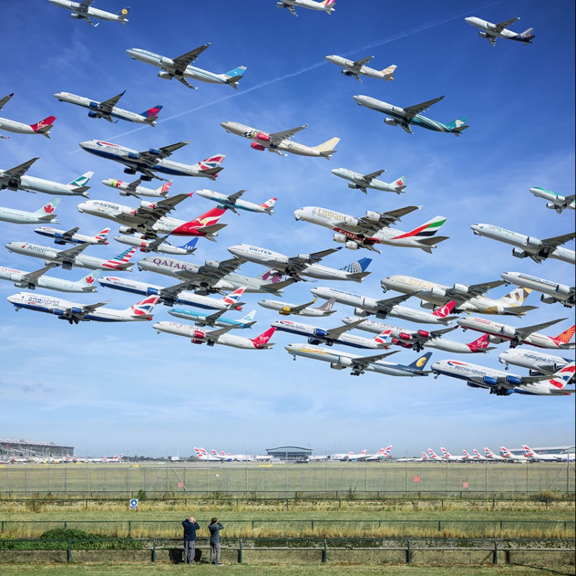 Bandadas de pájaros de hierro: cómo se ven los flujos de tráfico en los aeropuertos de todo el mundo