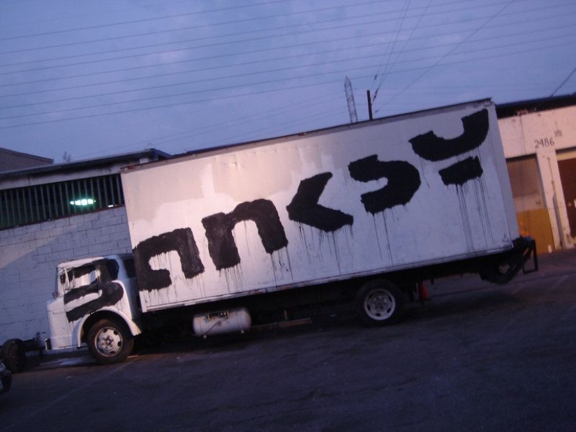 Banksy is the most mysterious and scandalous graffiti artist