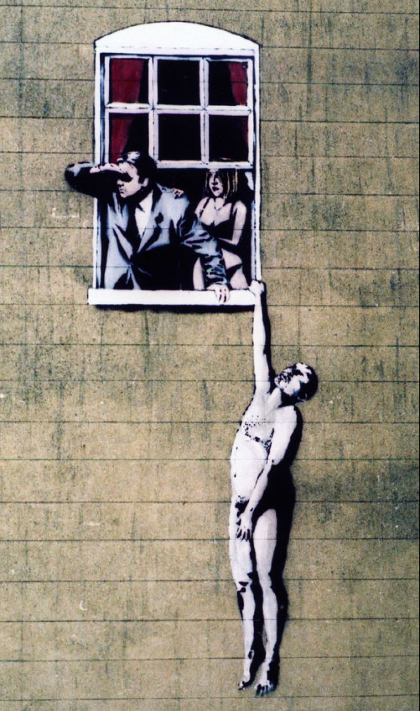 Banksy is the most mysterious and scandalous graffiti artist