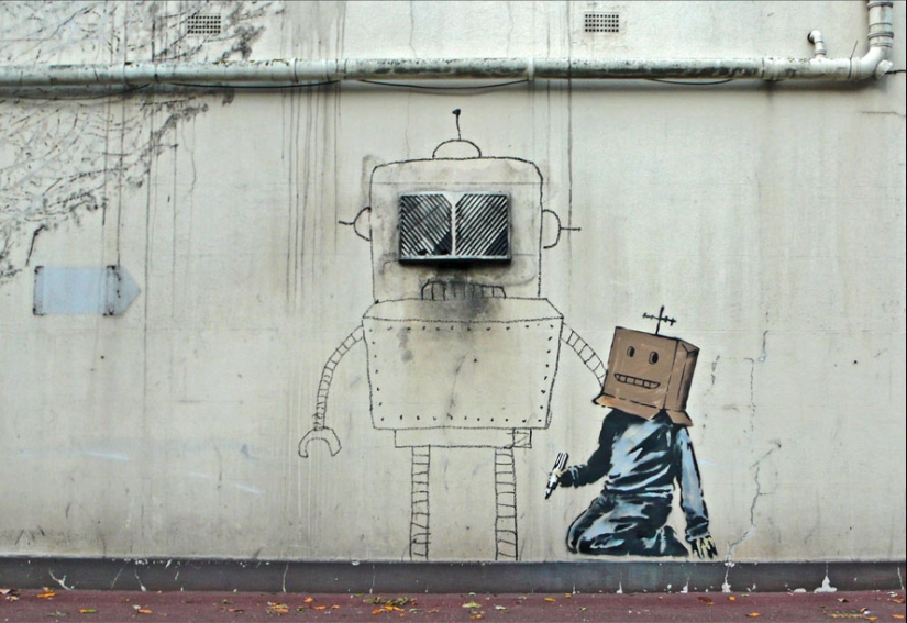 Banksy is the most mysterious and scandalous graffiti artist