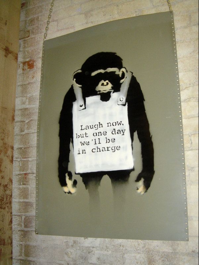 Banksy is the most mysterious and scandalous graffiti artist