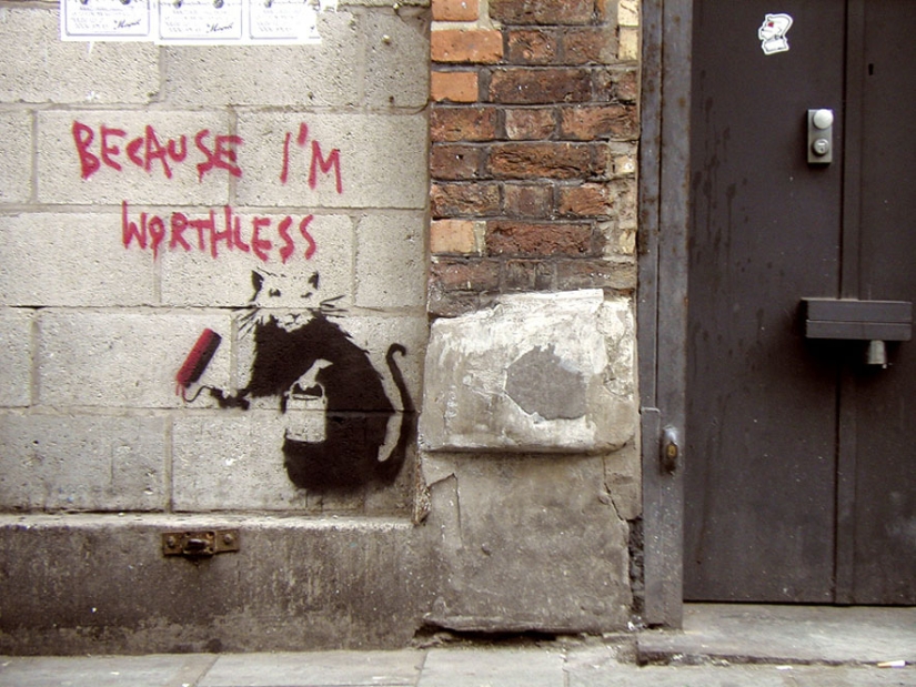 Banksy is the most mysterious and scandalous graffiti artist