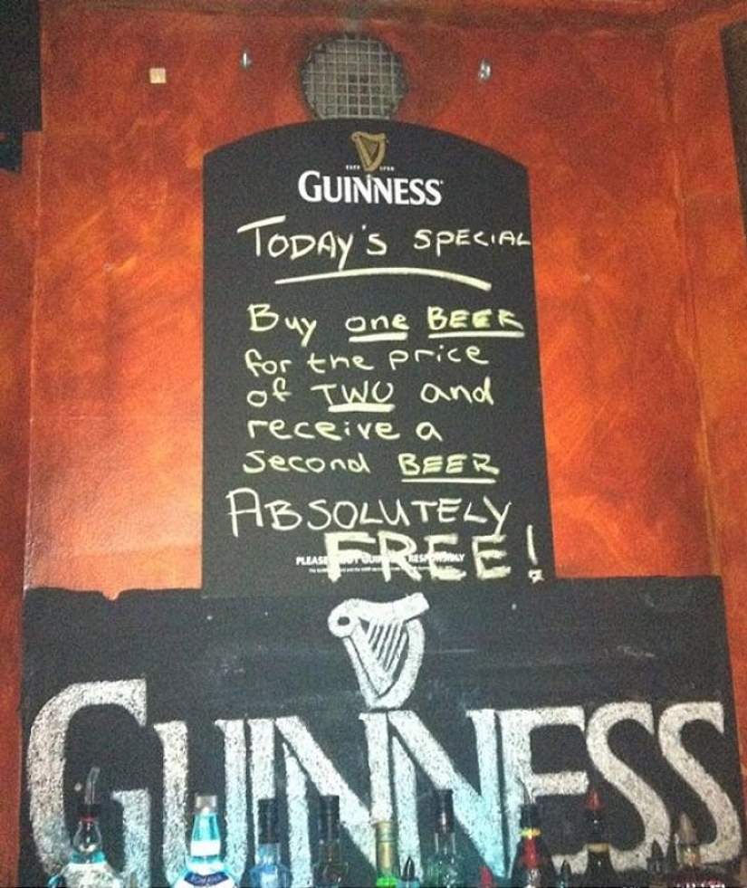 Bartenders are advertising geniuses