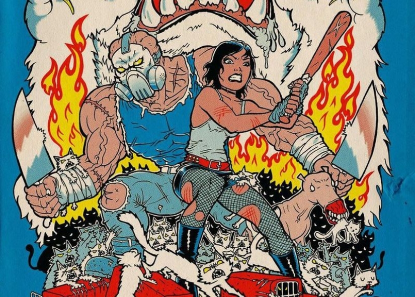 Beauty, mutants and thrash-fiction art of Ralph Nisa