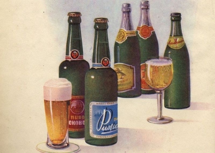 Beer, Mead, honey: the range of Soviet beer catalog 1950-ies