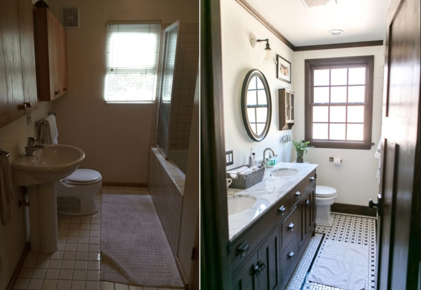 Before and after - 13 examples of incredible and very budget-friendly residential transformations