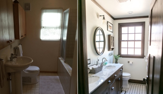 Before and after - 13 examples of incredible and very budget-friendly residential transformations