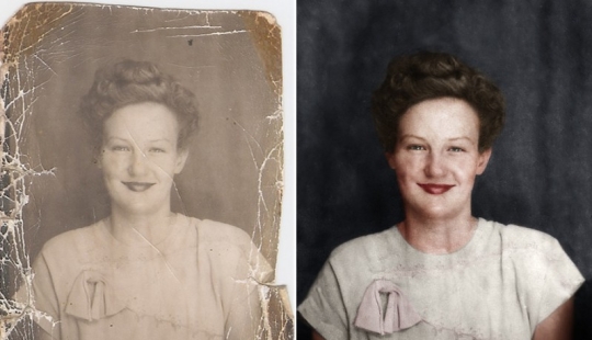 Before and after: the process of colorization of b/W photos into captivating animations
