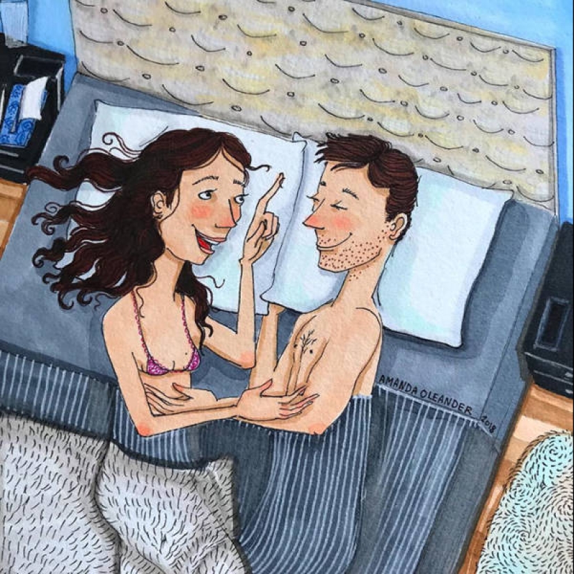 Behind the scenes of love: an American artist paints a real relationship