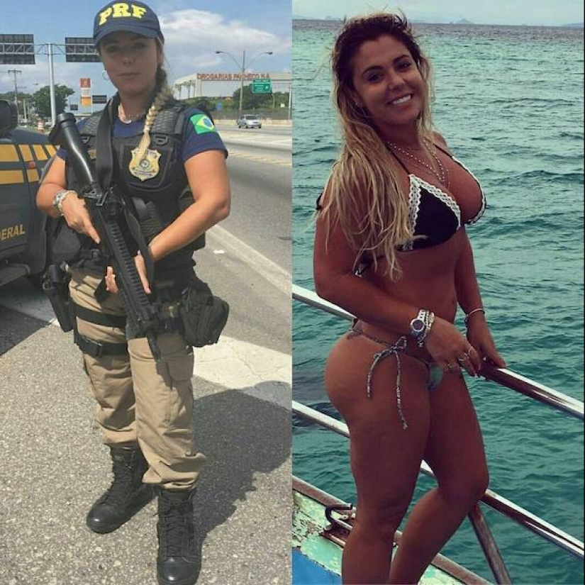 Bellezas en servicio: 25 chicas atléticas en uniforme y sin ella